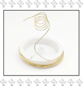 EPIN | Koperdraad | ijzerdraad | Metaaldraad | Voor Het Maken Van Bijvoorbeeld Sieraden | Goud Kleurig | 0.5MMx6M