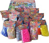 Loom Twister loombandjes 21.600-delig met 36 weefhaken en 36 zakjes s-clips