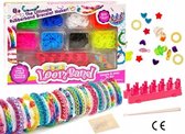 2021 Updated: Loombandjes Starterspakket en Extra Tools - Extra Stevig Loombord met Loom Elastiekjes - Loombandjes Koffer - Loom Haaknaald - Loom Bedels - S-Clips