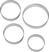 Wilton Ronde Uitstekers Set/4 - RVS - Verschillende maten