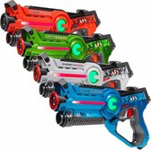 Light Battle Active Lasergame Set - Groen/Oranje/Wit/Blauw - 4 Pack