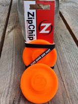 Zipchip | mini frisbee 6,8 cm | fun pocket disc  | oranje