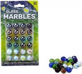 Johntoy Knikkers Junior 16 Mm Glas 24 Stuks