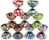 Diabolo Medium Rubber Mr. Babache Arlequin + Houten Stokjes