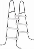 Intex Zwembadladder 91 Cm Aluminium Grijs/wit