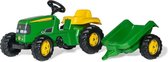 Rolly Toys Tractor - John Deere Met Aanhanger