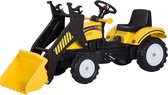HOMCOM Trapauto met frontlader tractor traptractor vanaf 3 Jaar speelgoed kinderen zwart 341-018