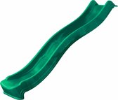 Losse Glijbaan Groen 2,2 meter (voor platformhoogte 120 cm) - Aanbouwglijbaan voor o.a. speeltoestel, speelhuisje - Plastic / Kunststof / HDPE