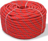 vidaXL Boot touw 10 mm 50 m polypropyleen rood