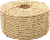 vidaXL Touw 6 mm 100 m 100% sisal