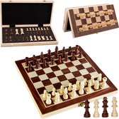 Luxe schaakbord met schaakstukken - Schaakset - Schaakspel - Magnetisch - Opklapbaar - 29 x 29 cm