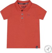 Koko Noko Bio Basic Polo Shirt NOAH Neon coral - Maat 122/128