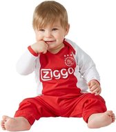 Ajax baby pyjama - wit/rood - maat 62/68