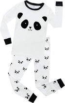 Elowel - Jongen Pyjama 2 Delig, 100% Katoen, Comfortabel, Slim fit Broek | 12 Jaar | Panda Bear