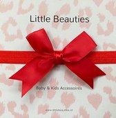 Little Beauties - haarbandje - rood - baby - peuter - babygift - baby accessoire - kraamkado - babyshower - strik - kadotip