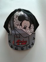 Mickey Mouse - baby - pet/cap - zwart - maat 50 cm