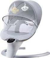 LORIOTH® Elektrische wieg - Slaap Wieg - Babywiegje - Wipstoelje - Schommelstoeltje - Babyschommel - Grijs - Baby