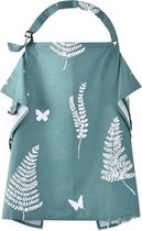 MINIIYOU Voedingsdoek – Borstvoedingsdoek - Afschermdoek Tijdens Voeden - Vlinders - Groen - 68 x 93 cm