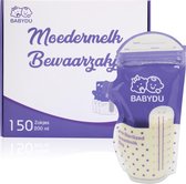 BabyDu Moedermelk bewaarzakjes - Borstvoeding zakjes - 150 stuks