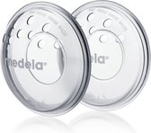 Medela Tepelbeschermers Siliconen membraan beschermd je tepels tussen de voedingen, bij kloven en pijn doordat de tepels niet tegen je kleding schuren - 2 stuks