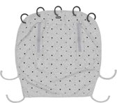 Dooky Universal Cover Zonnescherm Kinderwagen - Light Grey Crowns