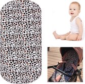 Allernieuwste Buggy Inleg Kussen Panter Print  - Tweezijdig bruikbaar - Kinderwagen - Kinderstoel hoes - Wasbaar