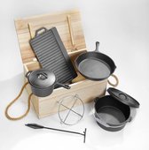 EL Fuego Dutch Oven set gietijzer 7-delig