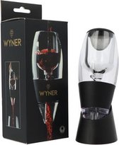 WYNER Chianti - Luxe Wijn Decanteerder incl. Zeef & Standaard - Magic Wine Decanter - Decanteer Karaf - Wijn Karaf - Wine Decanter - Wijnbeluchter - Karaf voor Wijn - Wijn Accessoires