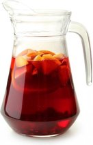 Glazen sangria schenkkan 1 liter - Wijnkannen/sangriakannen/schenkkannen