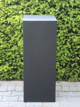 Sokkel/zuil zwart light cement, 60 tot 65x20x20 cm. winterhard en uv-werend