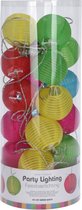 Party Lighting - LED Lampionnen - 20 stuks - 10,75 m lang - Gekleurd