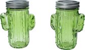 Leuke cactus solar lampjes  Set van 2  Ø 11,5 cm