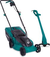 VONROC Grasmaaier 1300W 32cm maaibreedte - en Grastrimmer 300W – Ø230mm maaidiameter  - Complete set!