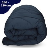 Soulsnooze Luxe Bedrukt Dekbed - Hoesloos Dekbed - Dekbed zonder overtrek - Tweepersoons 240 x 220 - All Year - Antraciet