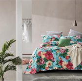 Dreamhouse Brenda - Bedsprei - 260x250 + 2 kussenslopen 60x70 - Turquoise