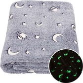 Mesa Living, Glow in the dark fleece deken – 127 x 152cm, dekens,