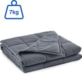 Vivid Green Verzwaringsdeken 7 kg - Weighted Blanket - Zwaarte - Verzwaarde Deken - 4 Seizoens - Grijs