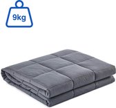 Vivid Green Verzwaringsdeken 9 kg - Weighted Blanket - Zwaarte - Verzwaarde Deken - 4 Seizoens - Grijs