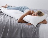 Suite sheets Ondersteunend Lichaamskussen Zwangerschapskussen - 40 x 145cm - Wit - Body Pillow