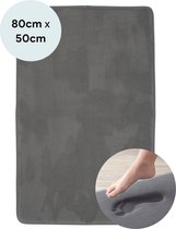 Badmat 80x50cm - Douchemat Antislip, Waterabsorberend en Extra zacht - Grijs