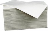 V-vouw papieren handdoekjes -zuivere pulp wit 3160 stuks 2 laags 21x24cm