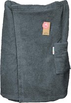 ARTG Towelzz - Sauna Kilt - Heren - met klittenband - Donker Grijs - Graphite - (tot 150 cm omvang)