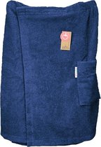 ARTG Towelzz - Sauna Kilt - Heren - met klittenband - Donkerblauw - French Navy - (tot 150 cm omvang)