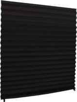 Plisse Gordijn Redi Shade verduisterend zwart 121 x 182 cm | Tijdelijke Raamdecoratie | Goedkope Raambekleding | Zonder Boren