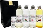 Beauty & Care - Cadeaupakket sauna ontdek M - 4 x 100 ml saunageuren en 10 gram menthol kristallen