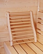 Ergonomische rugsteun sauna