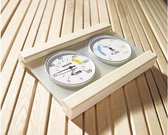 Karibu Sauna Thermometer Hygrometer (Klimaatmeter) - Premium (Ø10cm)