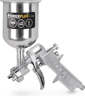 Powerplus POWAIR0105 Pneumatisch verfpistool - Verfspuit - Max. druk: 4bar - 600ml bovenbeker - Spuitbreedte 160-240mm