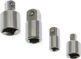 Hofftech Dop Verloop Adapter 1/2 "+ 3/8" + 1/4 " (4 Delig)