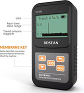 Geiger teller - radioactieve straling - Stralingsmeter - Zwart